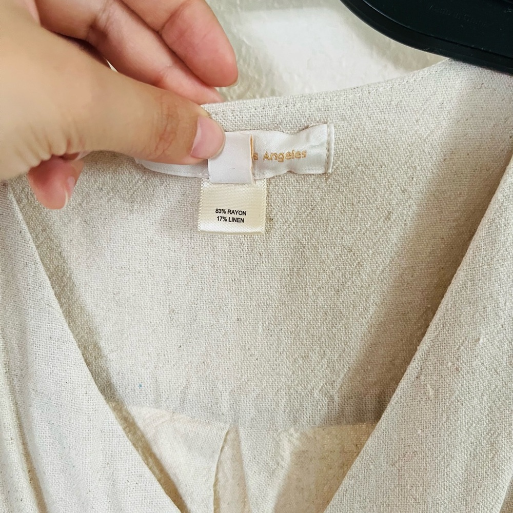 Monteau Cream Button-Front Midi Dress - Picture 6 of 10